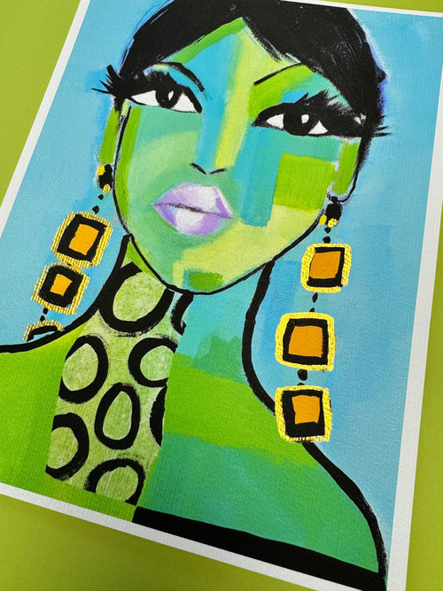 Abstract Portrait Art Print